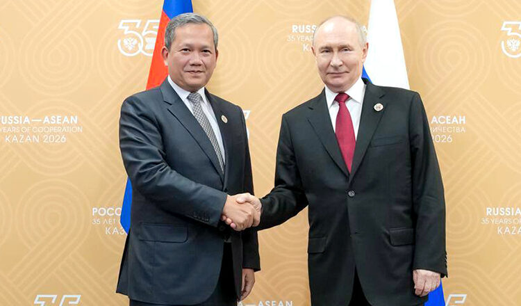 Cambodia pushes for Eurasian trade pact at Russia-ASEAN Summit